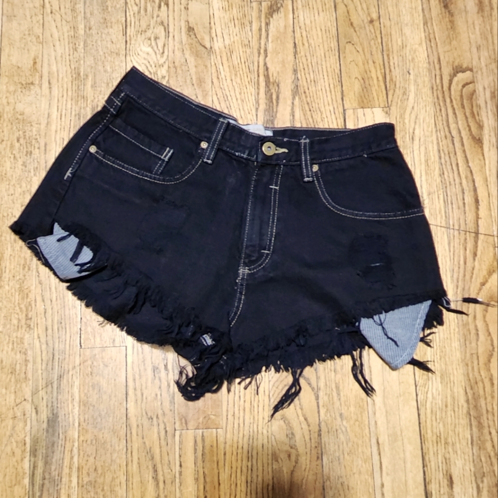 Wrangler Black Jean Shorts